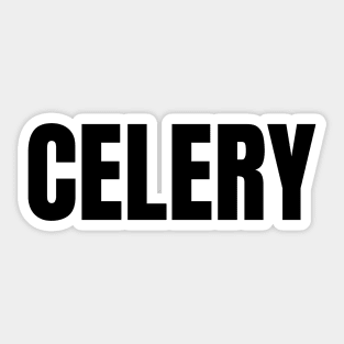 Celery Word - Simple Bold Text Sticker